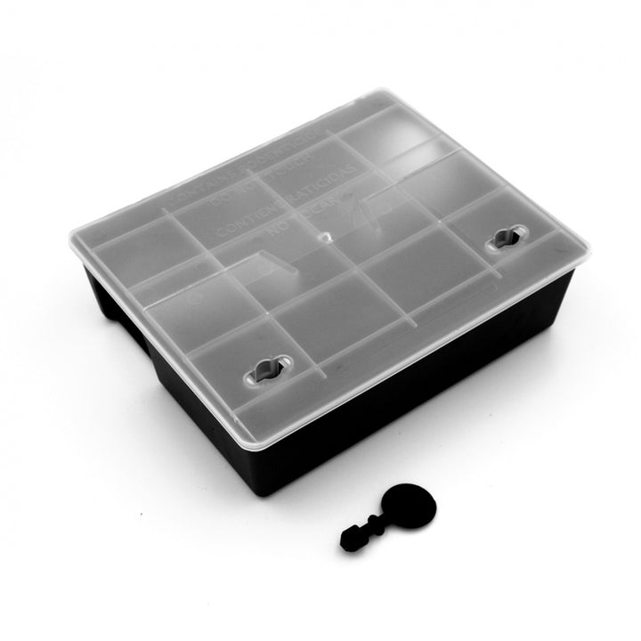 Compact bait box for rats and mice, with transparent lid, 15 pcs.