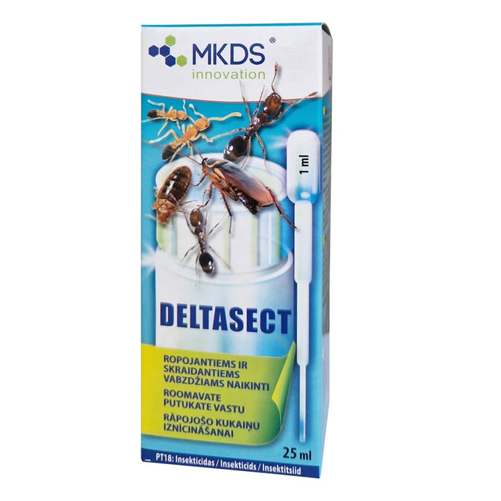 DELTASECT BIOCIDAS-INSEKTICIDAS, 25 ML -  Ropojantiems Vabzdžiams Naikinti Patalpose