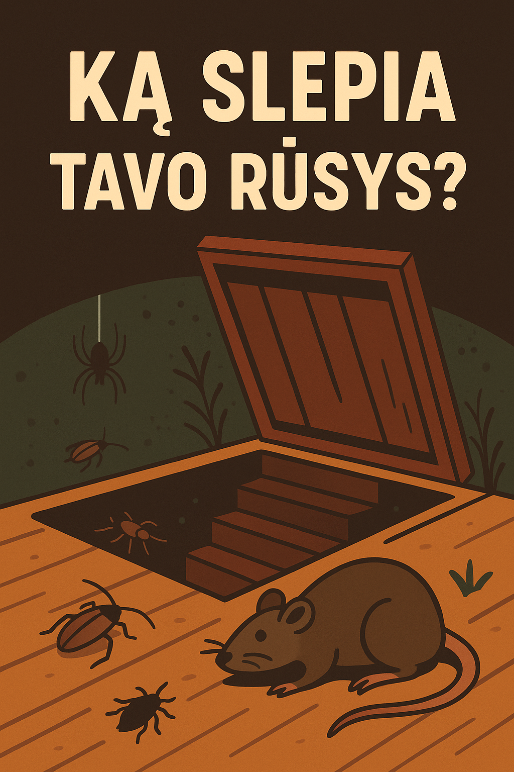 Ką slepia tavo rūsys? Kenkėjų grėsmė po namų grindimis