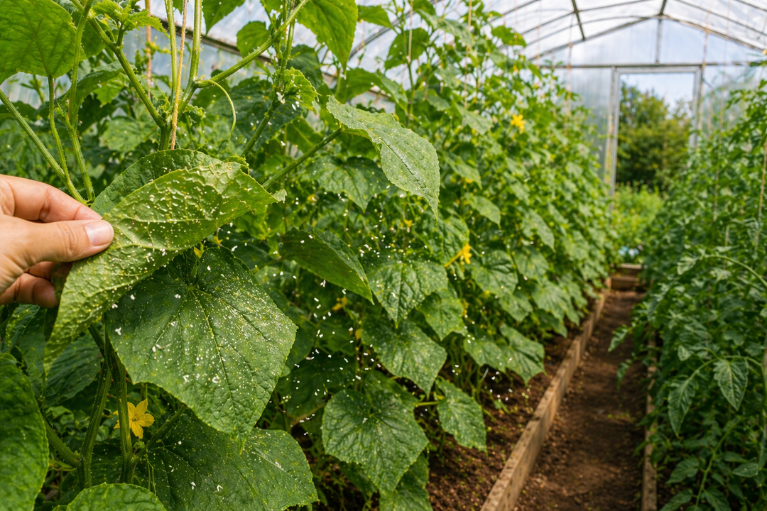 Baltasparniai šiltnamyje: kaip juos sustabdyti dar pradžioje