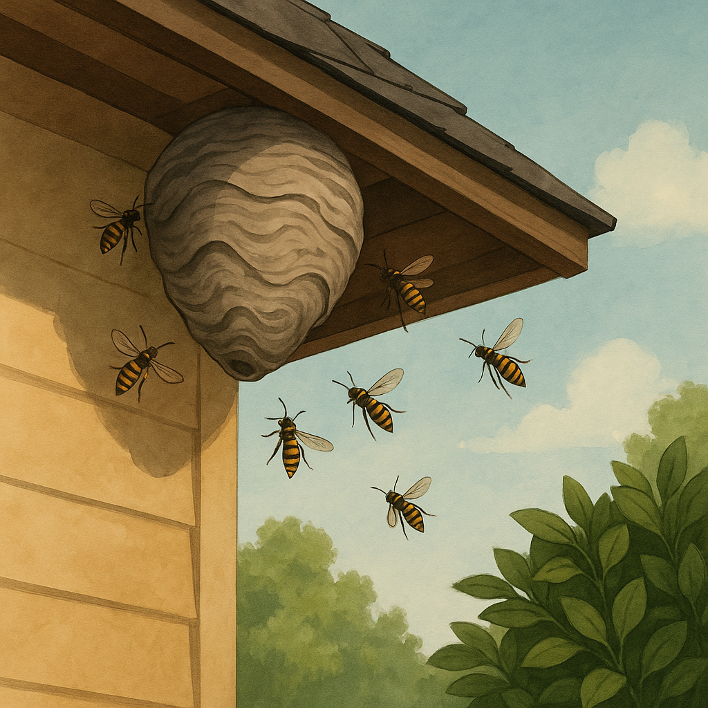 Širšių lizdai prie namų: kada tai pavojinga ir kaip juos saugiai pašalinti