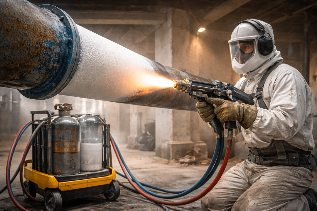 Termoplastinio liepsnos purškimo technologija - pažangus sprendimas ilgalaikei paviršių apsaugai