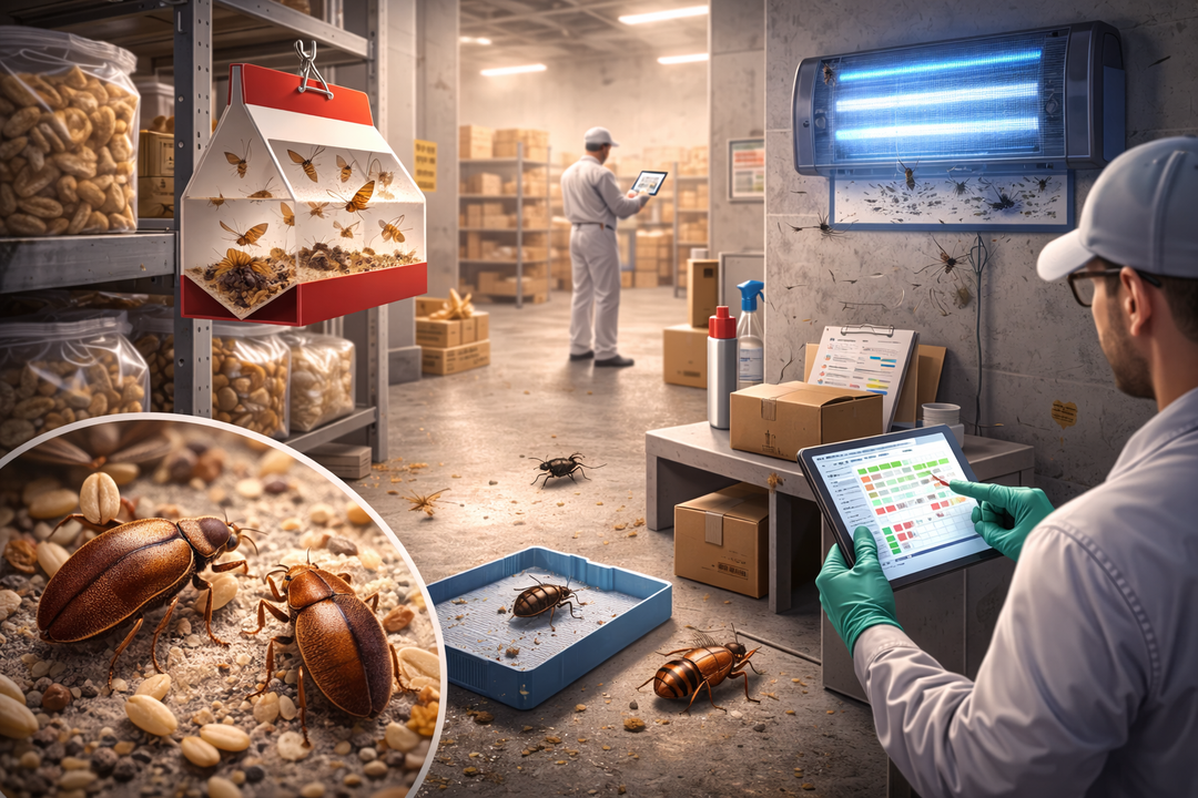 Vabzdžiai sandėliuose: kaip atpažinti problemą dar prieš sugadinant produkciją