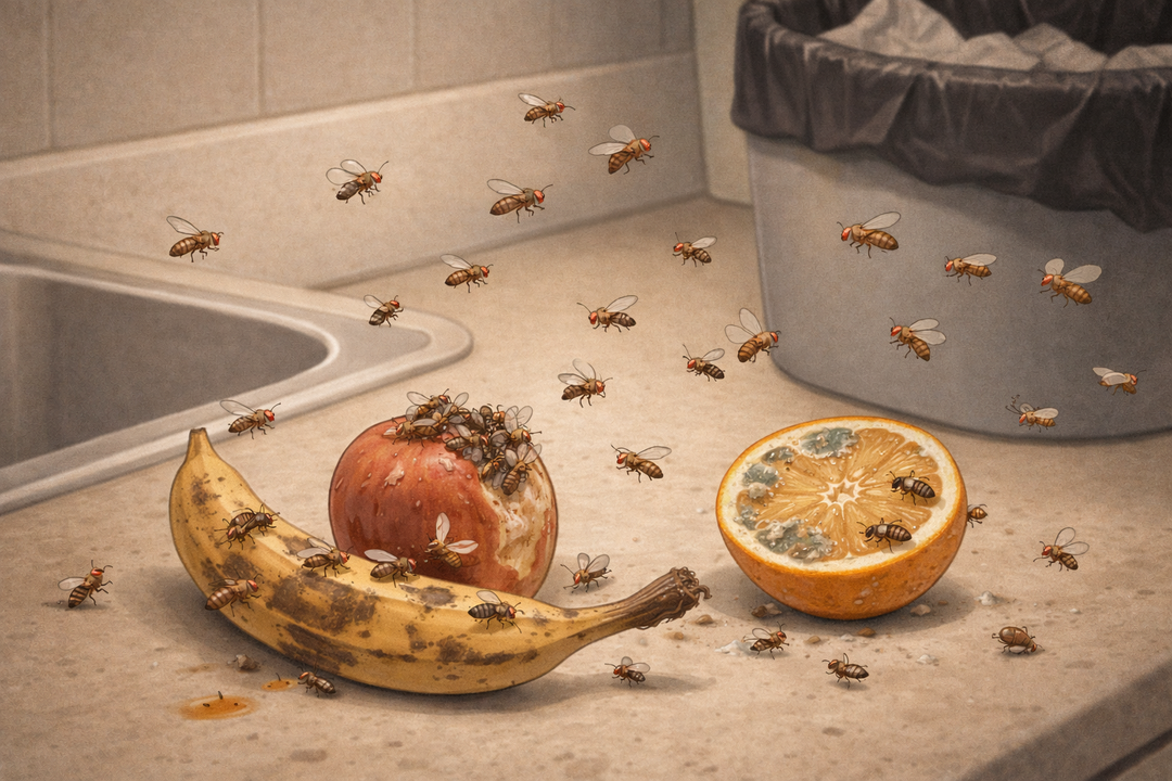 Kodėl namuose atsiranda vaisinės muselės ir kaip jų atsikratyti visam laikui