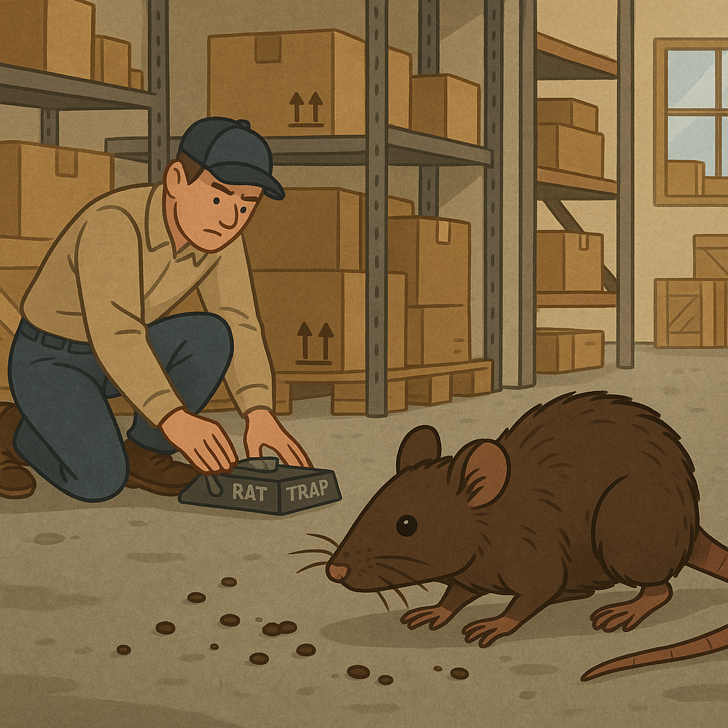 Kodėl žiurkės pavojingos sandėliuose ir kaip jas efektyviai naikinti