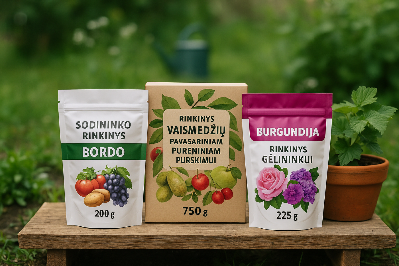 Augalų ir sodo priežiūros rinkiniai