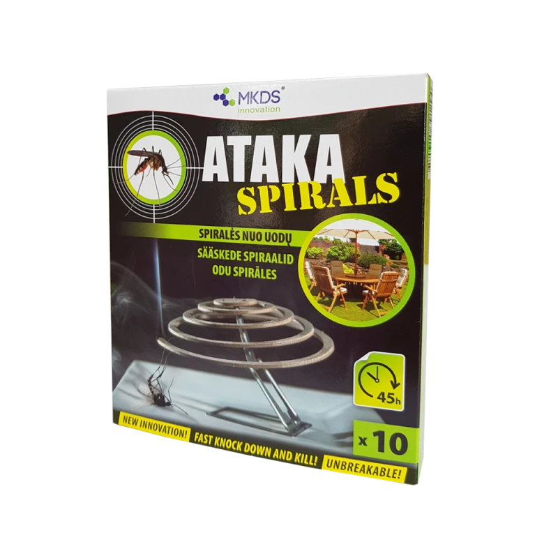 ATAKA SPIRALS INSEKTICIDAS NUO UODŲ, 10 VNT