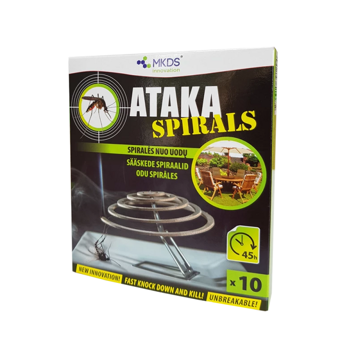 ATAKA SPIRALS INSEKTICIDAS NUO UODŲ, 10 VNT