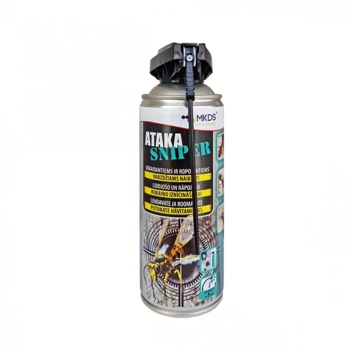 ATAKA SNIPER INSEKTICIDAS SKRAIDANTIEMS IR ROPOJANTIEMS VABZDŽIAMS, 400 ML