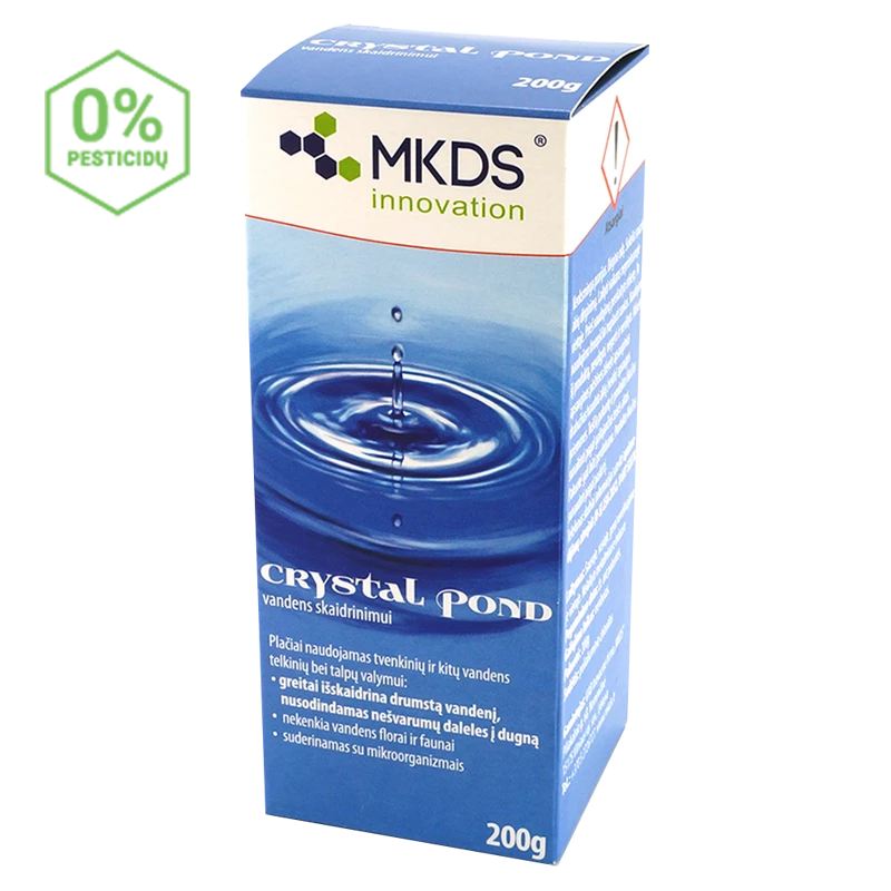 Crystal Pond, 200 g, greitam vandens skaidrinimui