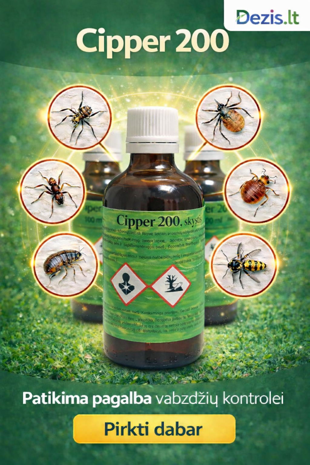 CIPPER 200, skystas koncentratas