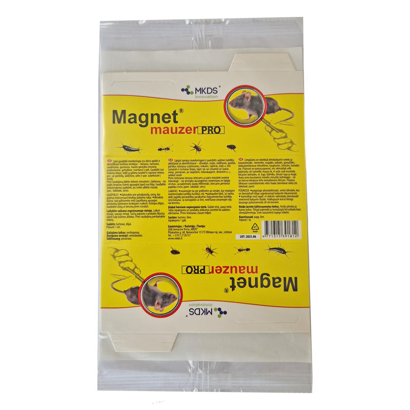 MAGNET mauzer PRO – lipni namų kenkėjų monitoringo gaudyklė