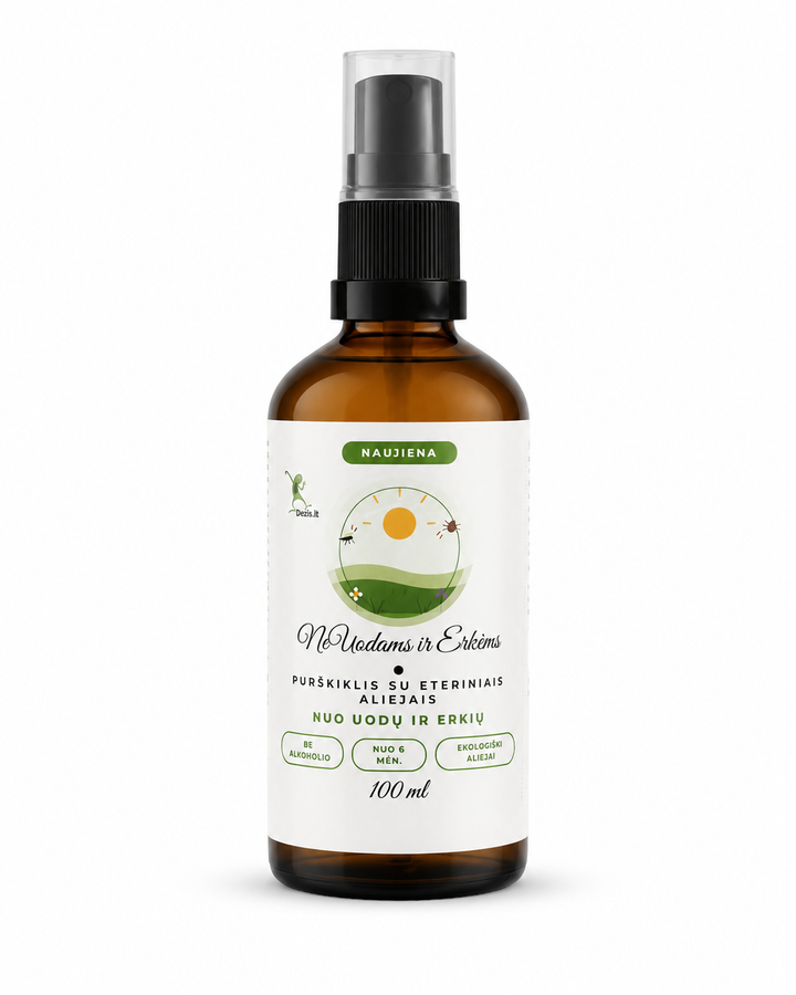 NeUodams ir Erkėms purškiklis su eteriniais aliejais, 100 ml