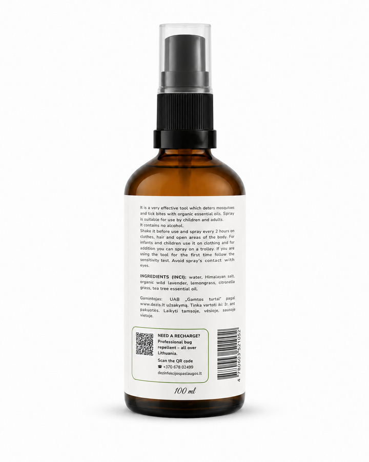 NeUodams ir Erkėms purškiklis su eteriniais aliejais, 100 ml