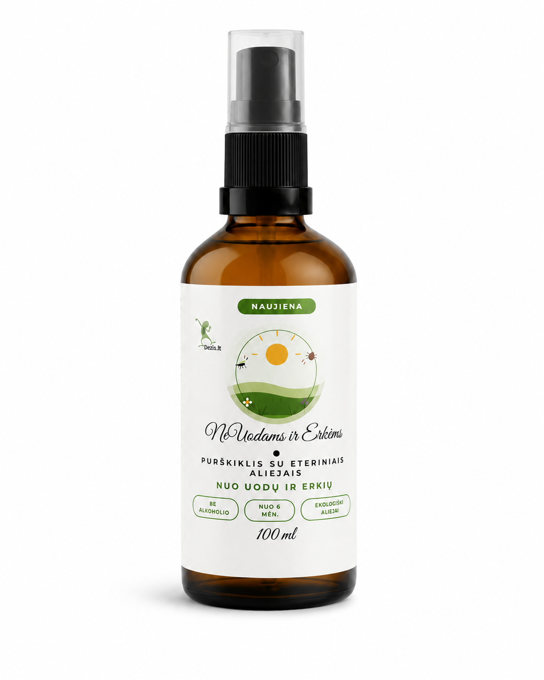 NeUodams ir Erkėms purškiklis su eteriniais aliejais, 100 ml