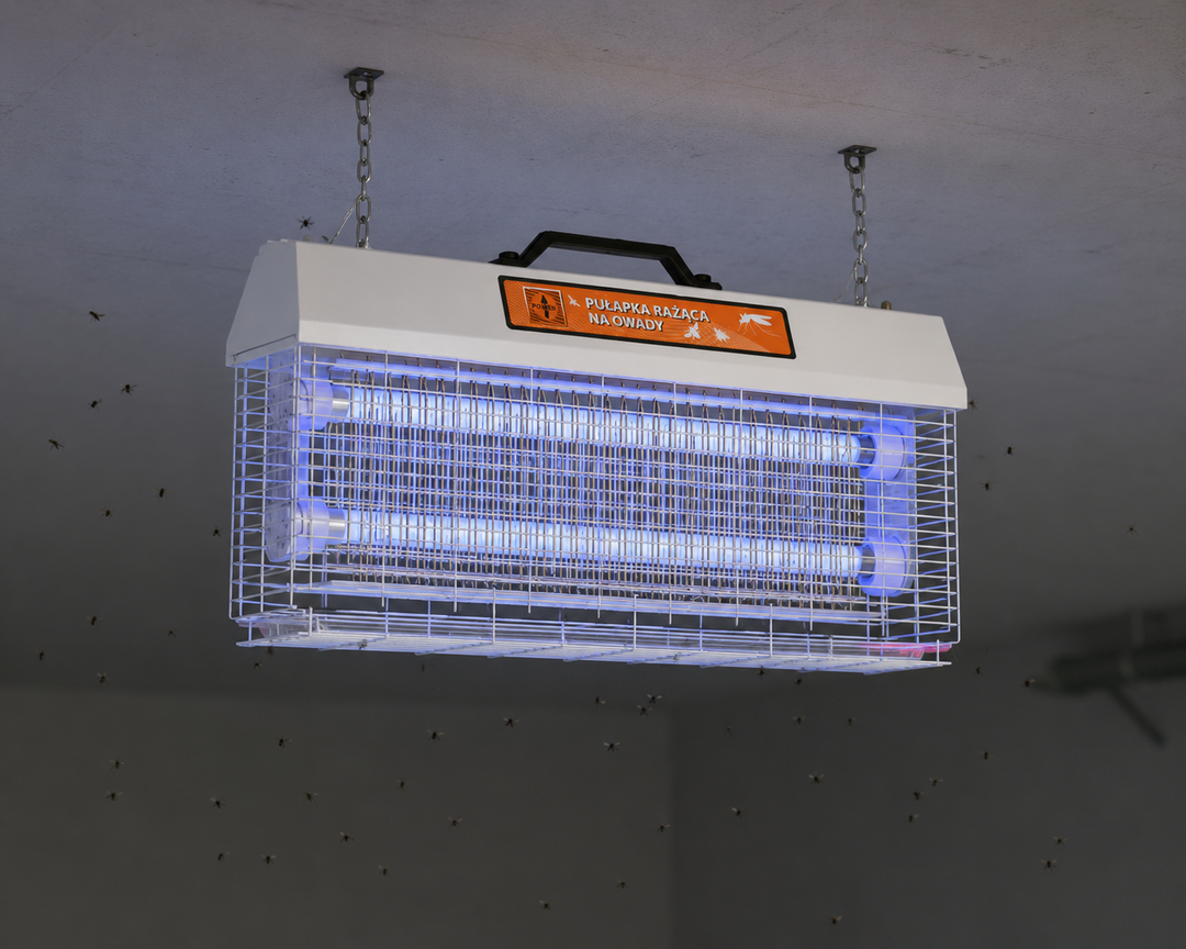 Insekticidinė lempa PR2x18 (36W) - su elektros tinkleliu vabzdžiams naikinti