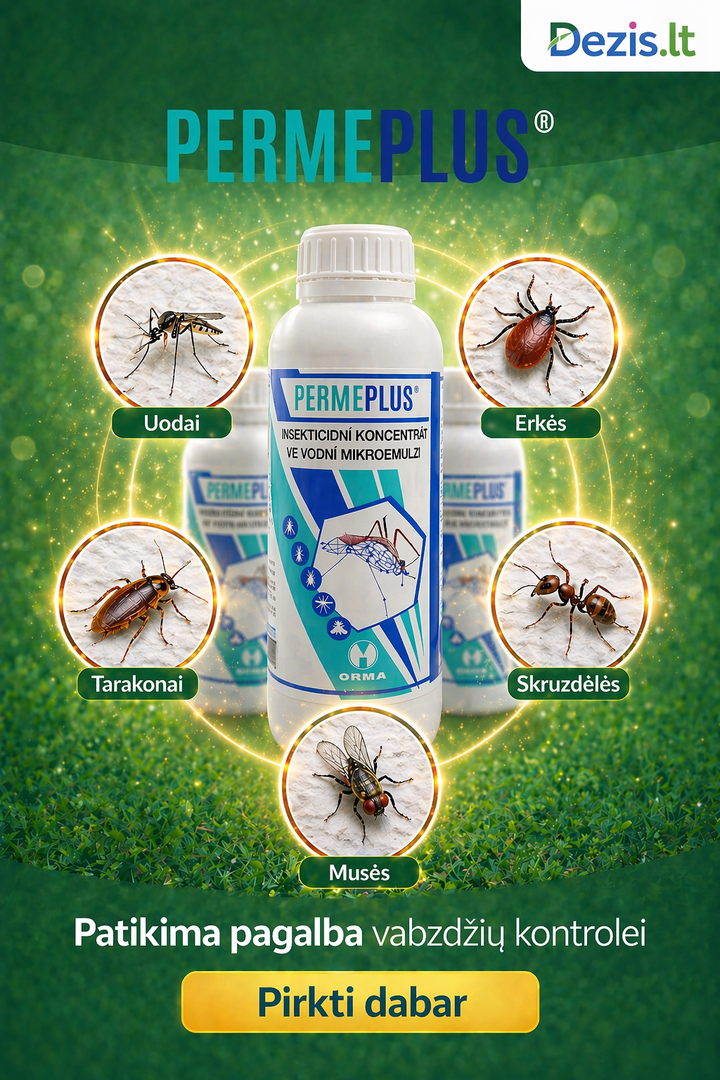 Insekticidas PERME PLUS koncentratas 1l, nuo skraidančių ir ropojančių vabzdžių