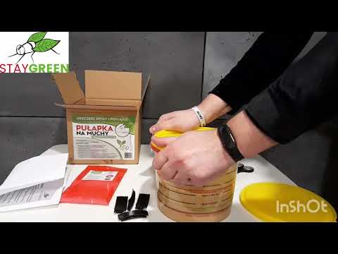 Skraidančių Vabzdžių Gaudyklė „Stay Green Fly Trap“ (Daugkartinė, natūralus jaukas)