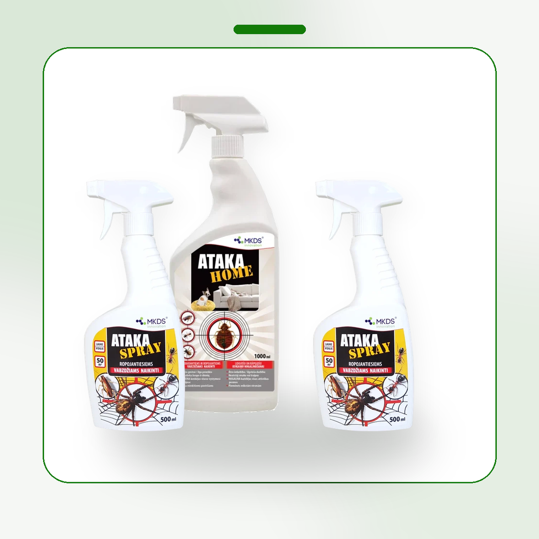 Spider control kit for the home